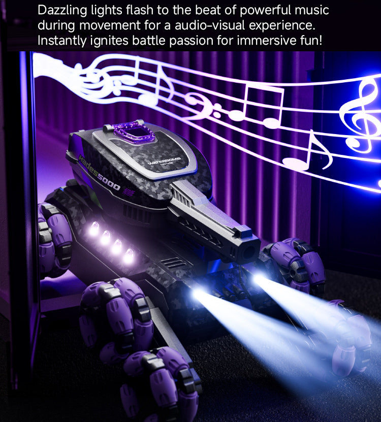 Eight Wheel Children's Gesture Sensing Remote Control Car Transformation Launch Water Bullet Racing Toy Boy and Girl