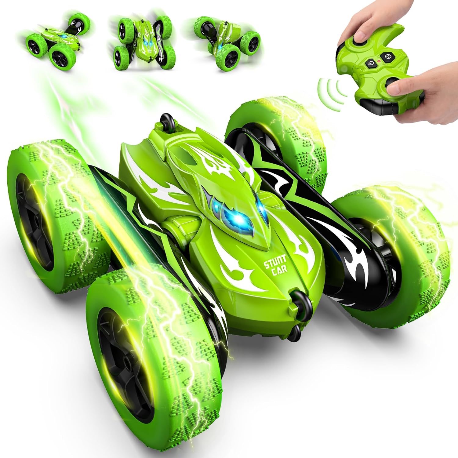 emote Control Car,RC Cars Boys Toys for 3 4 5 6 7 8 9 10 11 12 Year Old Boy Double Sided 360°Flip 4WD Rechargeable Drift RC Race Car Birthday Gifts Christmas Basket Stuffers for Kids Age 3-12
