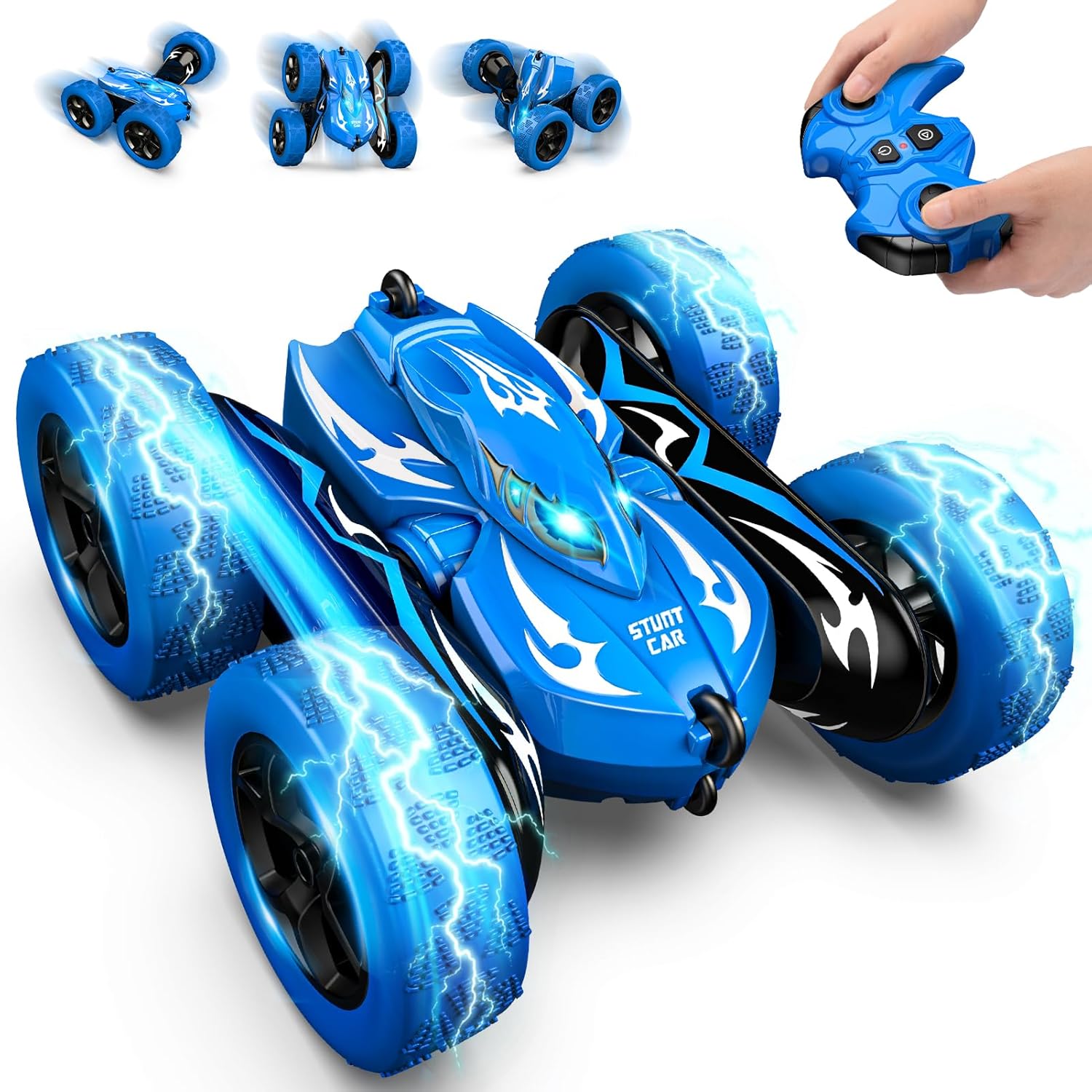 emote Control Car,RC Cars Boys Toys for 3 4 5 6 7 8 9 10 11 12 Year Old Boy Double Sided 360°Flip 4WD Rechargeable Drift RC Race Car Birthday Gifts Christmas Basket Stuffers for Kids Age 3-12