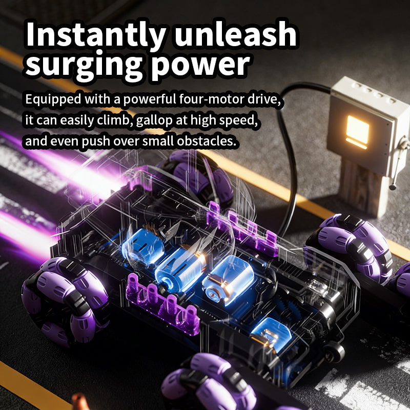 Eight Wheel Children's Gesture Sensing Remote Control Car Transformation Launch Water Bullet Racing Toy Boy and Girl