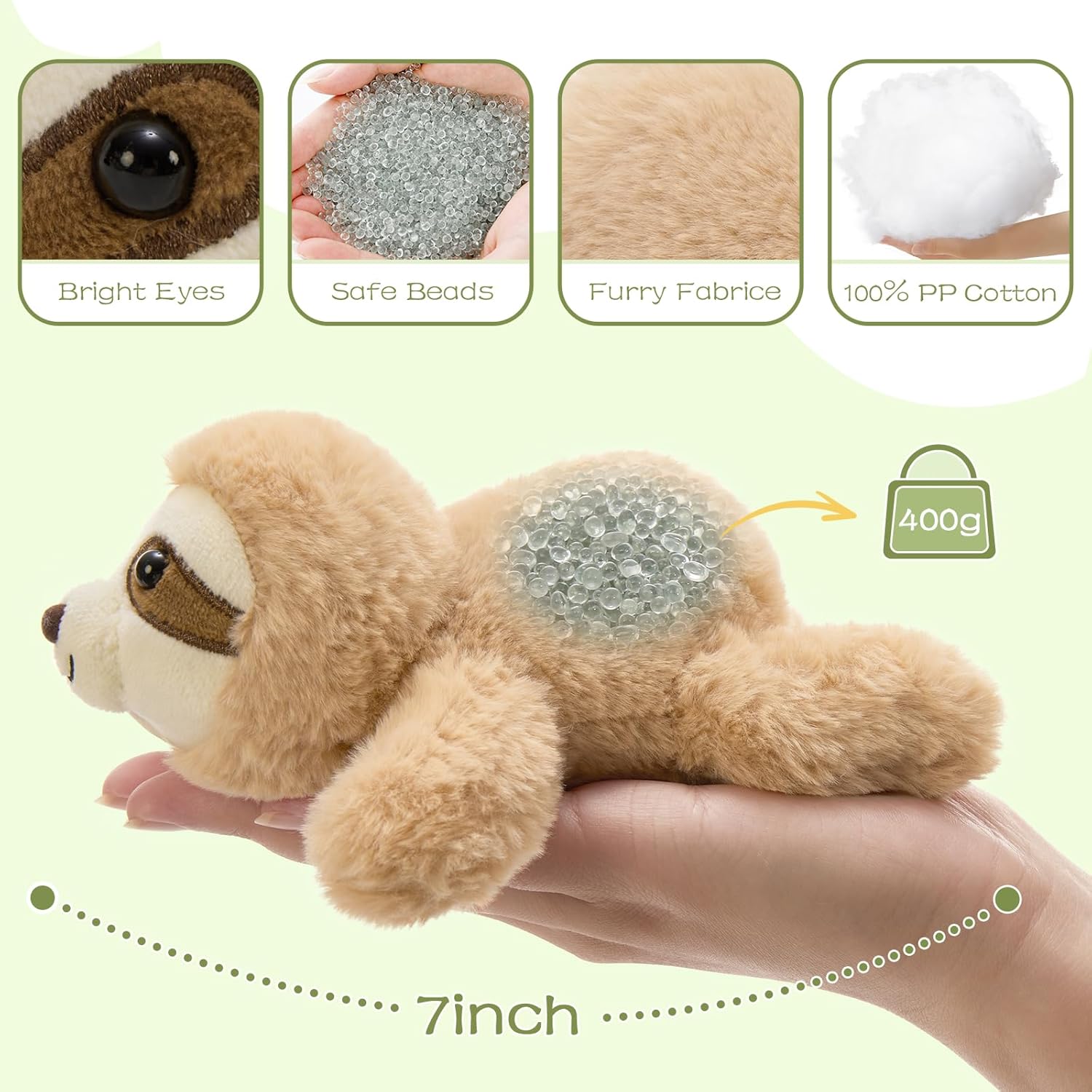 6 Pcs Stuffed Animals Bulk, 7 Inch Stuffed Weighted Forest Plush Bulk, Cute Small Plushies Toy Gift for Kids Party Favor