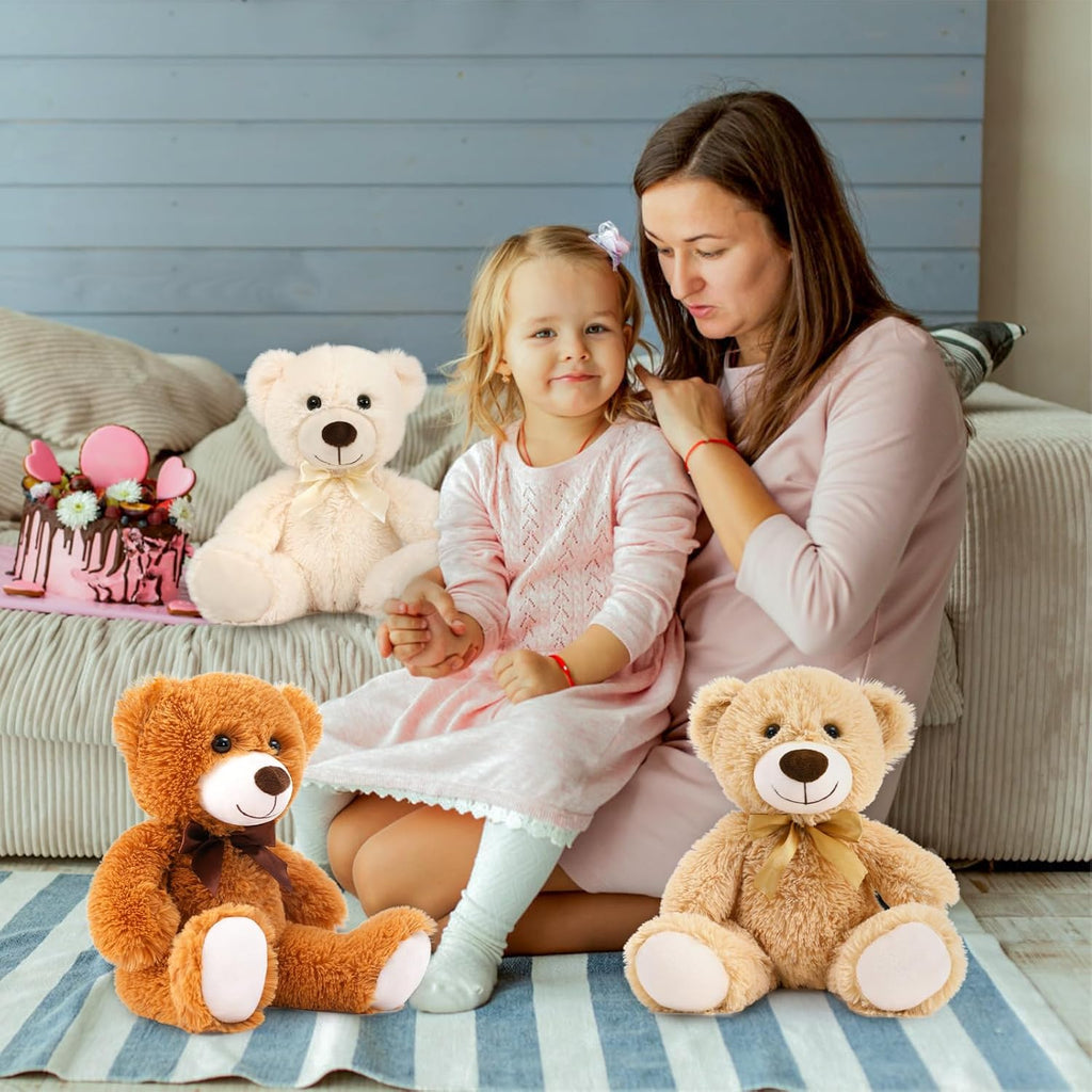 12 Packs Small plush toy  Stuffed Animals in Bulk,13.5" Small Stuffed Bears Plush for Wedding,Birthday,Christmas, Party Decorations