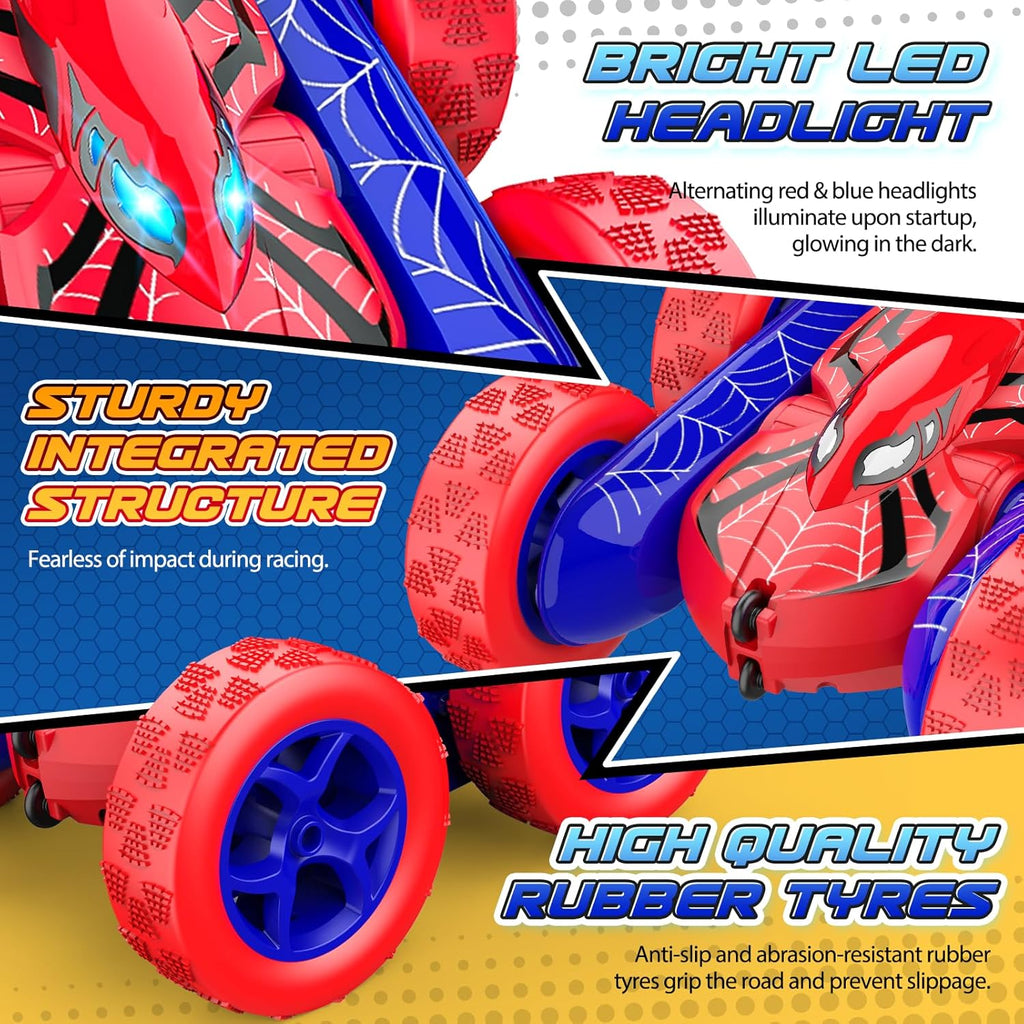 emote Control Car,RC Cars Boys Toys for 3 4 5 6 7 8 9 10 11 12 Year Old Boy Double Sided 360°Flip 4WD Rechargeable Drift RC Race Car Birthday Gifts Christmas Basket Stuffers for Kids Age 3-12