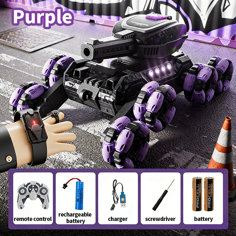 Eight Wheel Children's Gesture Sensing Remote Control Car Transformation Launch Water Bullet Racing Toy Boy and Girl