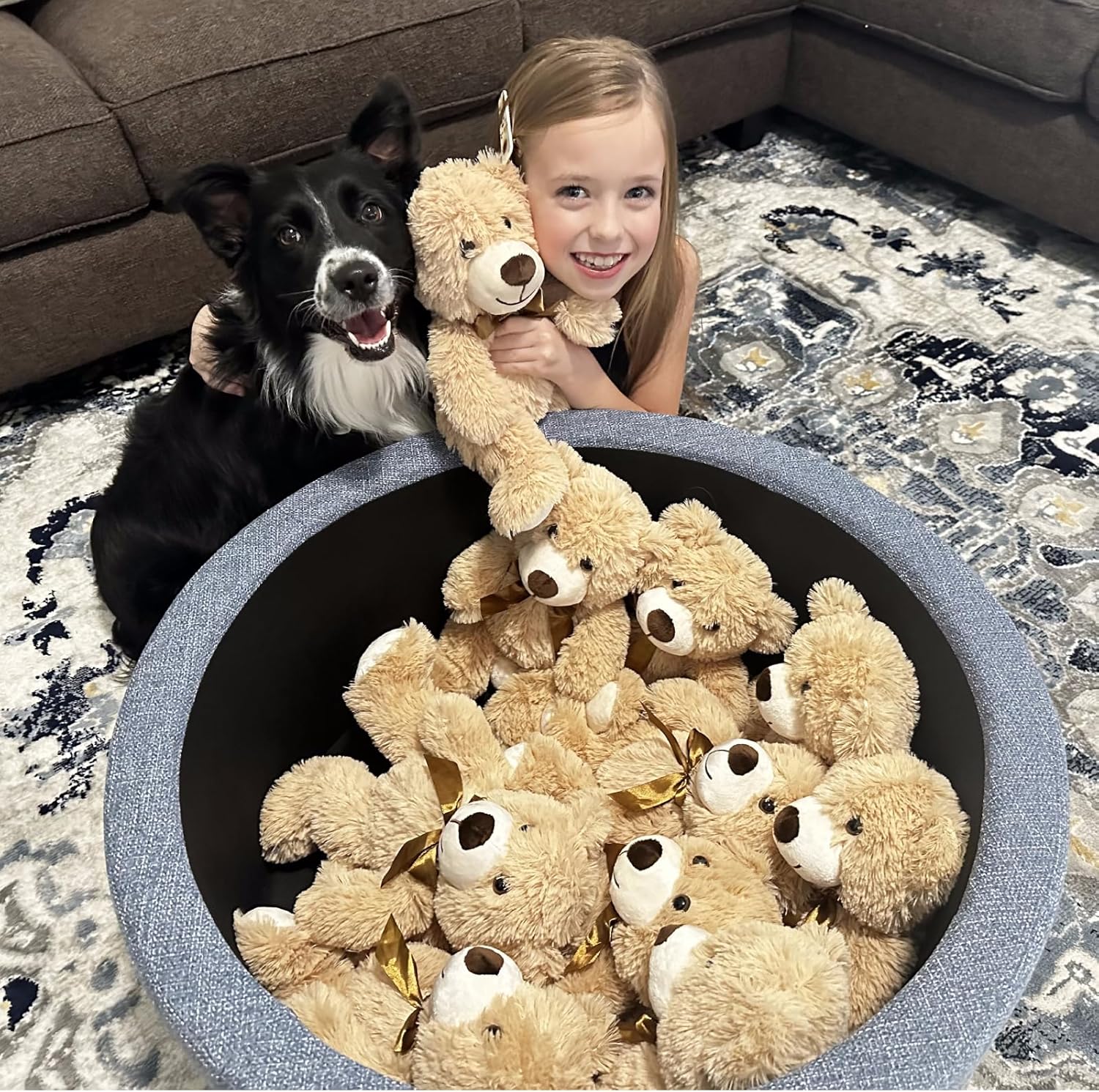 Bulk Teddy Bear Baby Shower, 20 Packs Small Teddy Bear Stuffed Animals in Bulk,13.5" Small Stuffed Bears Plush for Wedding,Birthday,Christmas, Party Decorations